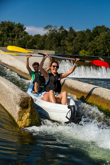 Photo descente ardeche canoe kayak entre amis