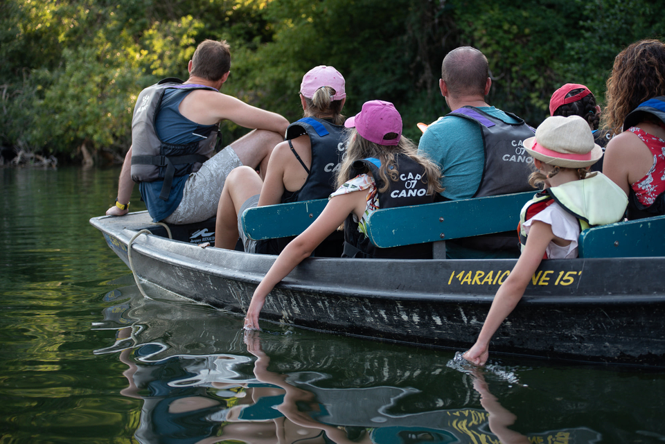 Photo sortie guidée en barque ardeche